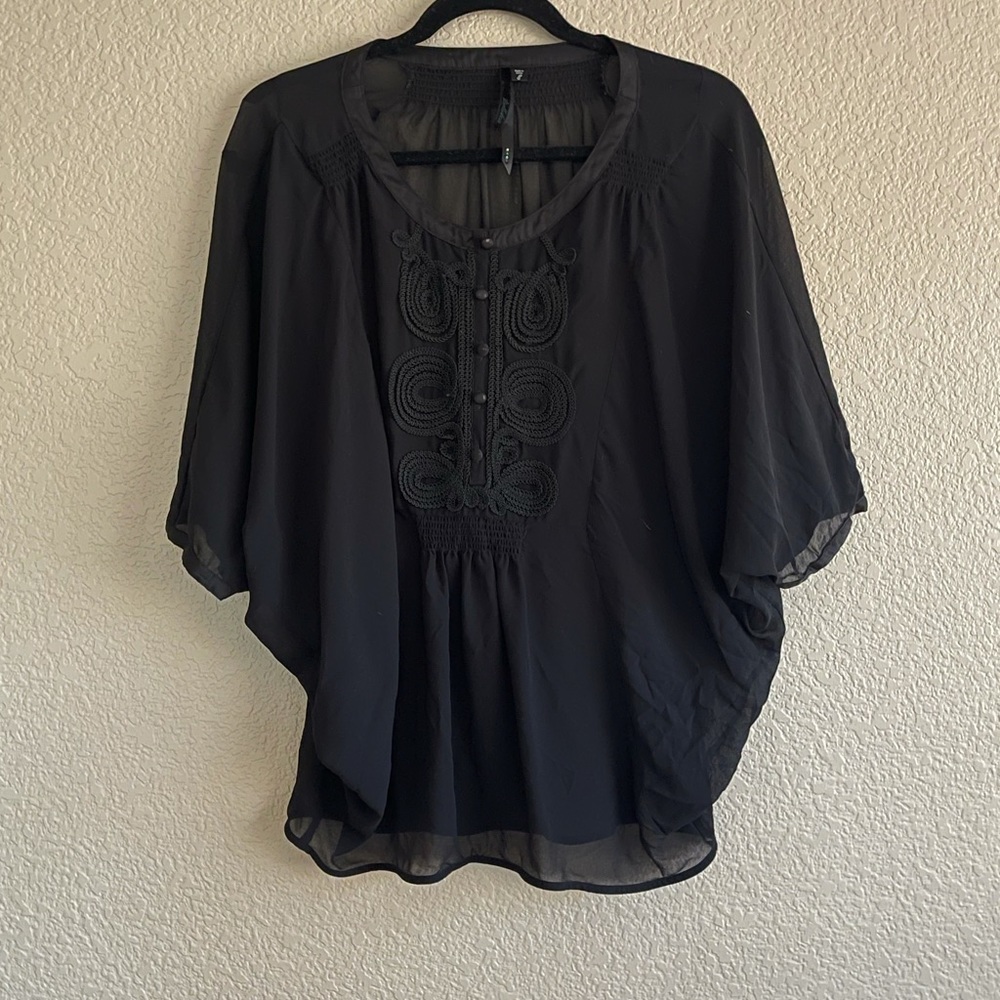 Bellatrix Oversized Sheer Blouse
